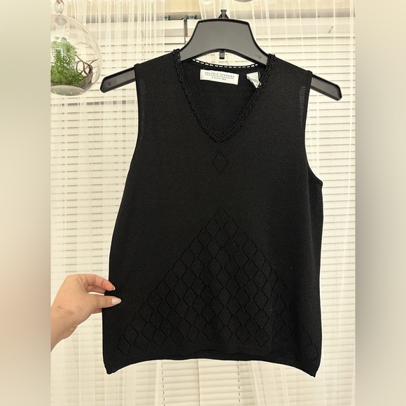 Valerie Stevens Tops - Beautiful Valerie stevens blak beaded top